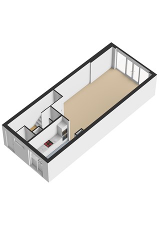 Floorplan - Boekhorstlaan 206, 2215 BL Voorhout